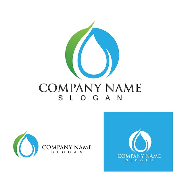 Water drop Logo Template vector illustration design