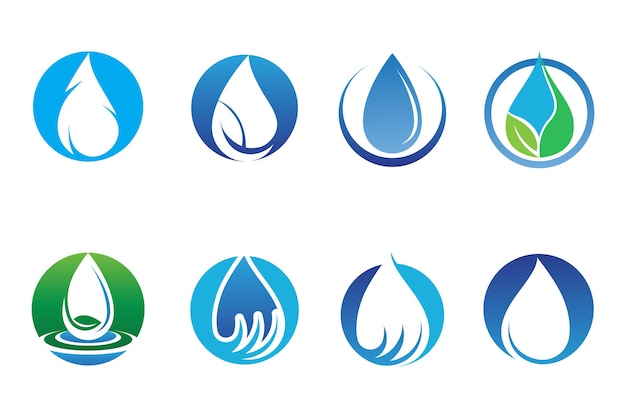 Water drop Logo Template vector illustration design