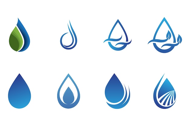 Water drop Logo Template vector illustration design