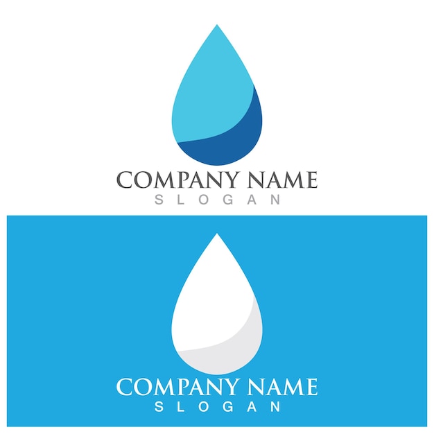 Water drop Logo Template vector