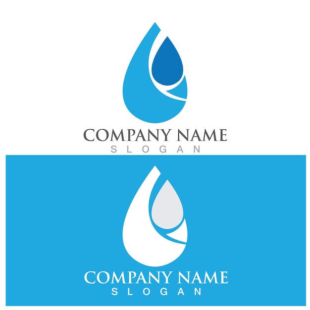 Water drop Logo Template vector