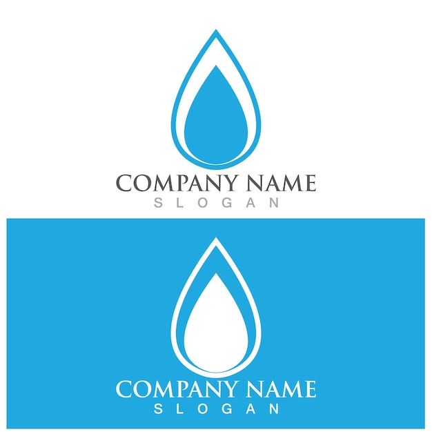 Water drop Logo Template vector