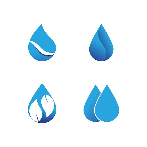 Water drop Logo Template vector