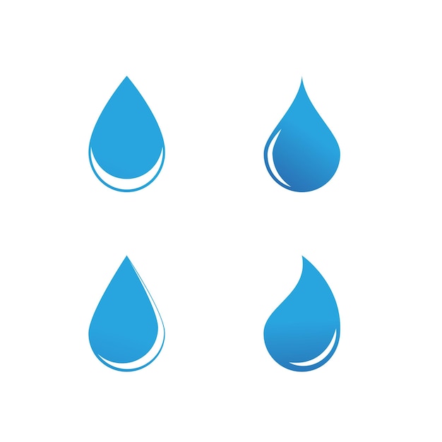 Water drop Logo Template vector