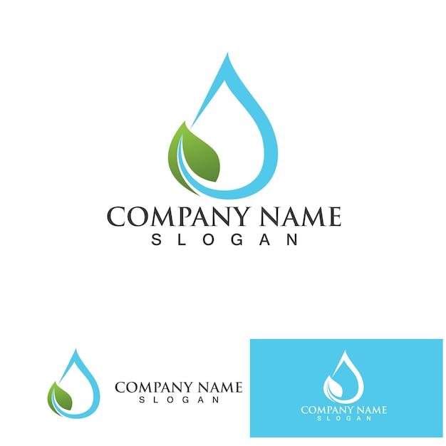 Water drop Logo Template vector