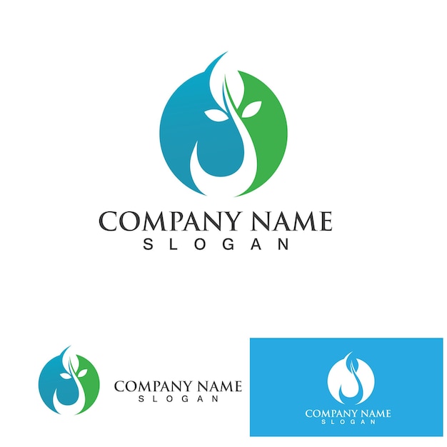 Water drop Logo Template vector