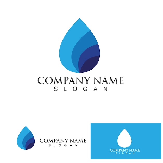 Water drop Logo Template vector