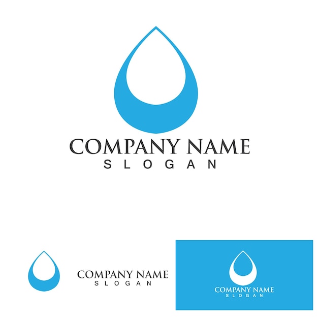 Water drop Logo Template vector