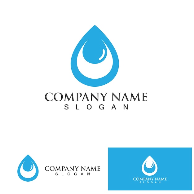 Water drop Logo Template vector