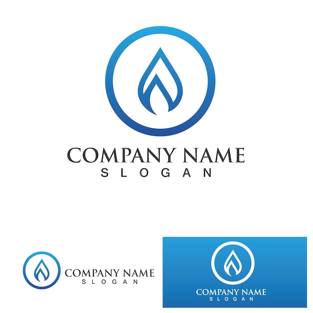 Water drop Logo Template vector