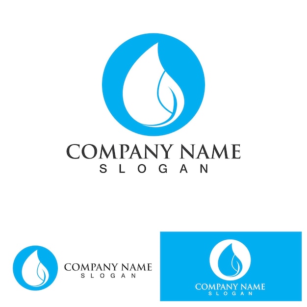 Water drop Logo Template vector