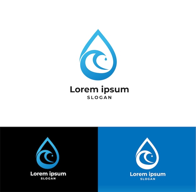 Water drop logo