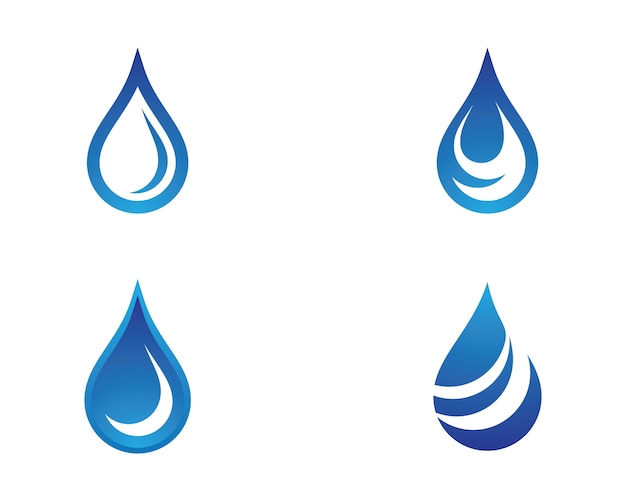 Water drop symbol illustration