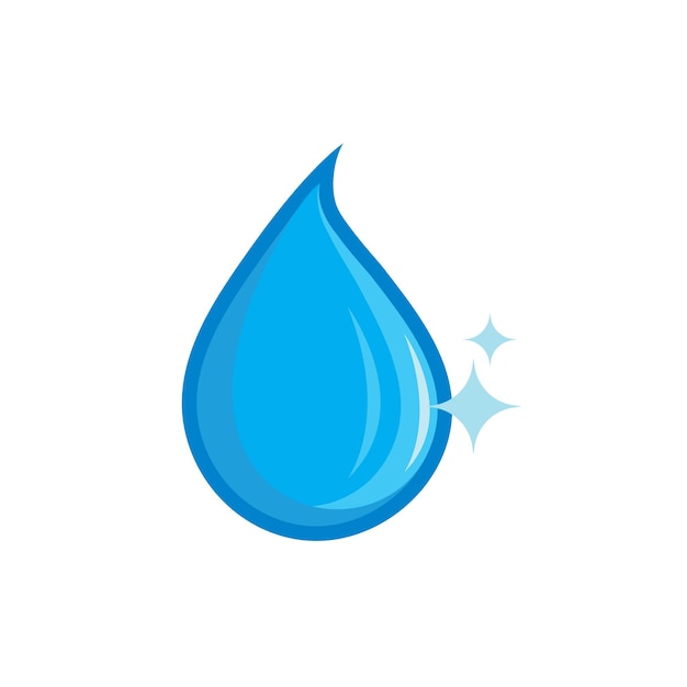 Water drop vector icon element concept design