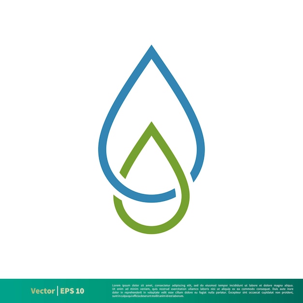 Water Droplet Icon Vector Logo Template Illustration Design Vector EPS 10