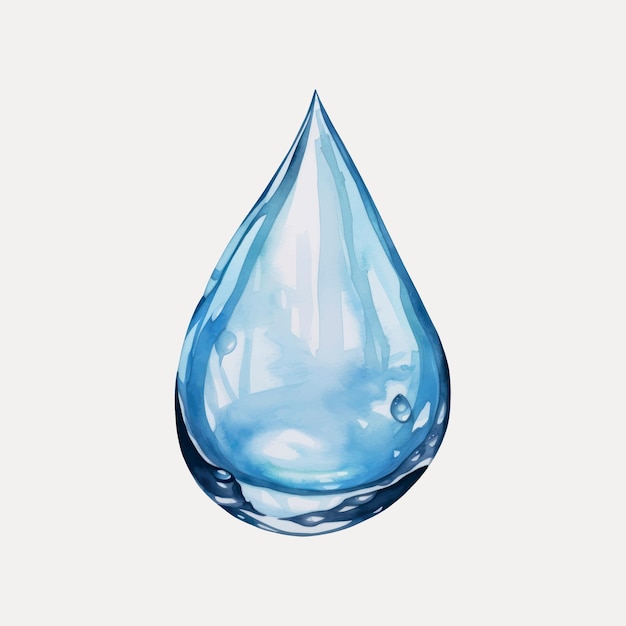 Water droplet illustration refreshing design