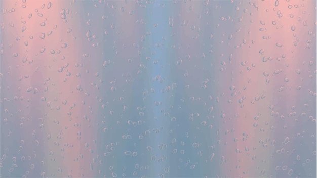 Vector water drops on glass vector illustration