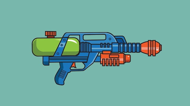 Water gun colorful vector illustration