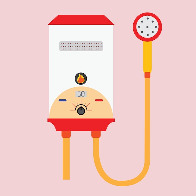 water heater icon illustration background