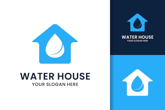 Water house plumbing company logo design