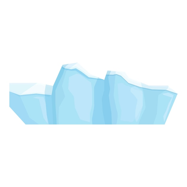 Water ice icon cartoon vector Arctic glacier Underwater ice