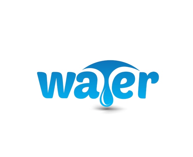 Water logo branding identity corporate vector logo design