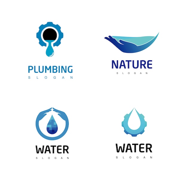 water Logo Set