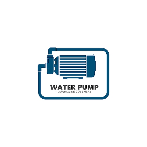 Water pump machine icon vector illustration design template