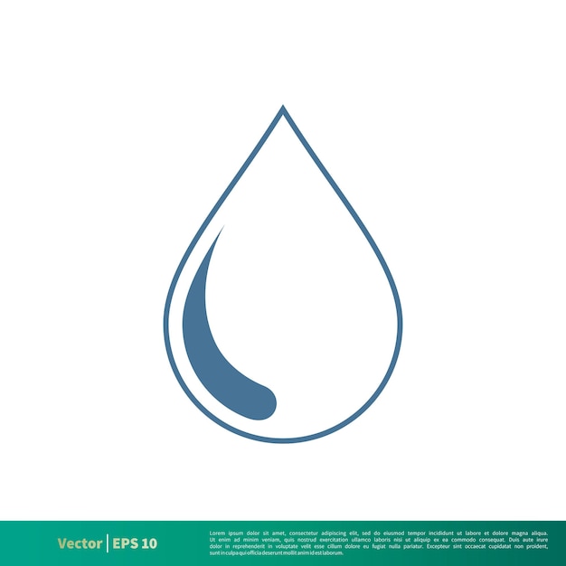 Water Raindrop Icon Vector Logo Template Illustration Design Vector EPS 10