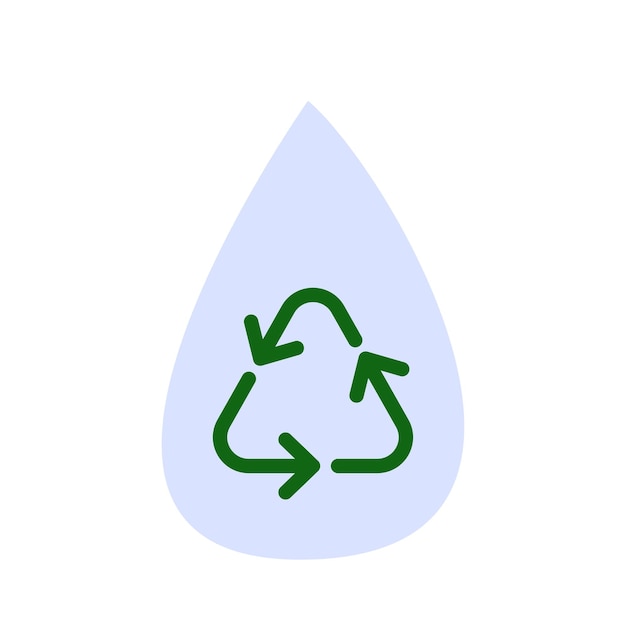 water reduce reuse recycle icon