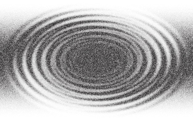 Vector water ripple effect with noise dots stipple halftone background grainy texture