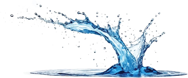 Water splash illustration