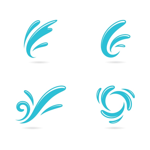 Water Splash symbol and icon Logo Template vector