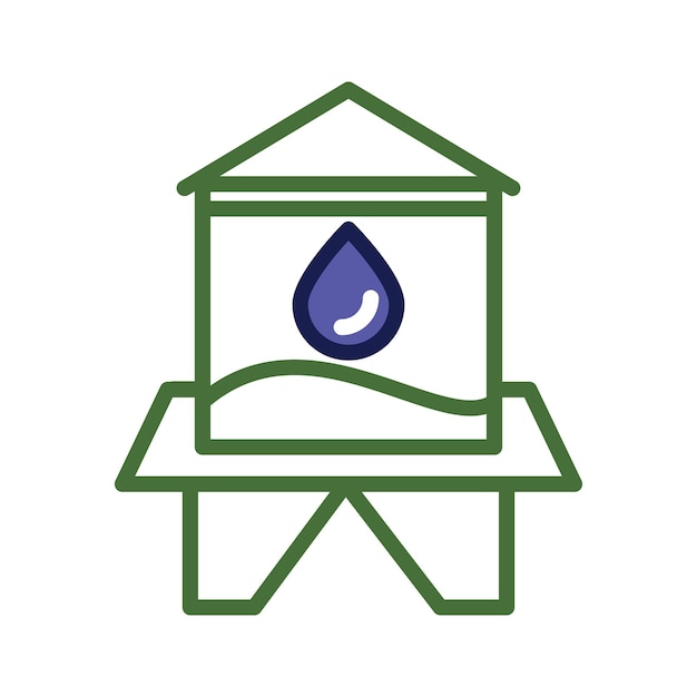 water tank icon vector design template