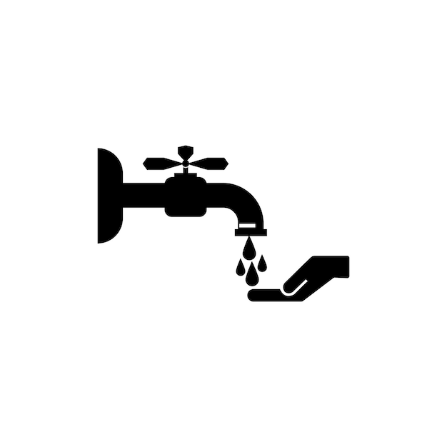 Water tap icon vector design