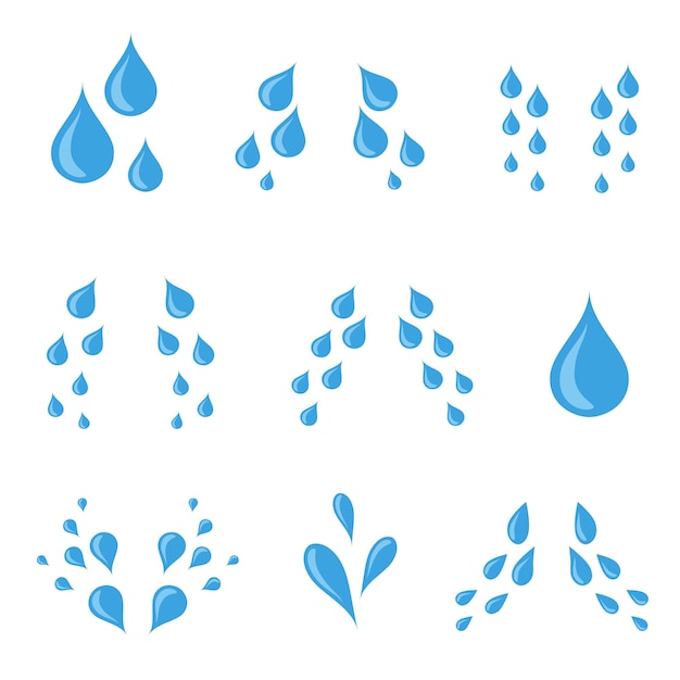 Water or tear drop set.