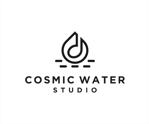 water tone logo design vector illustration