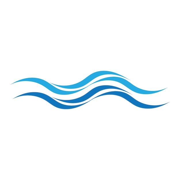 Water wave icon vector illustration template design