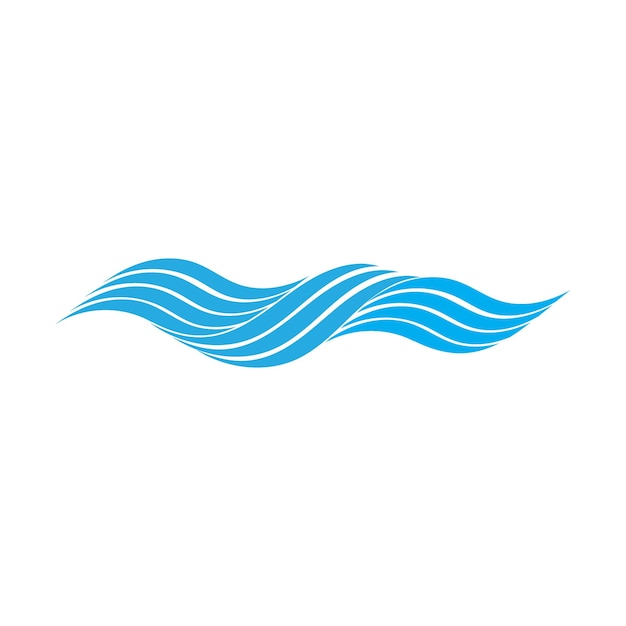 Water wave icon vector illustration template design