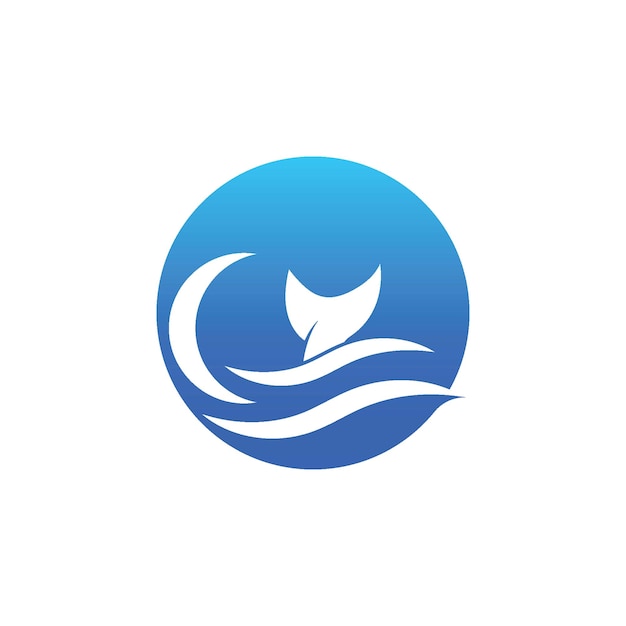 Water wave icon vector