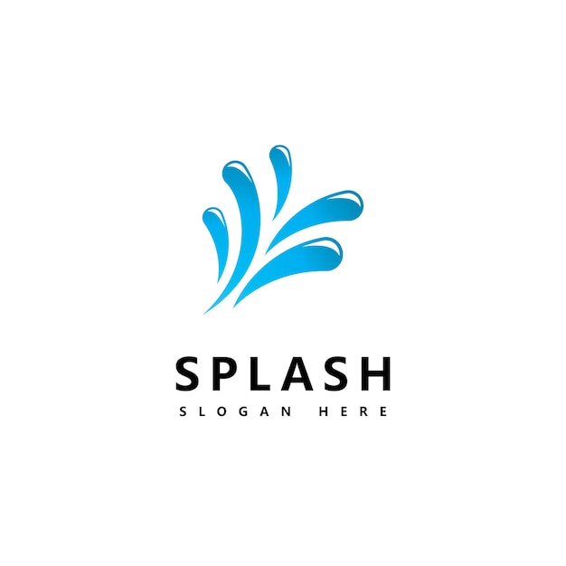 Water wave Splash symbol and icon Logo Template vector