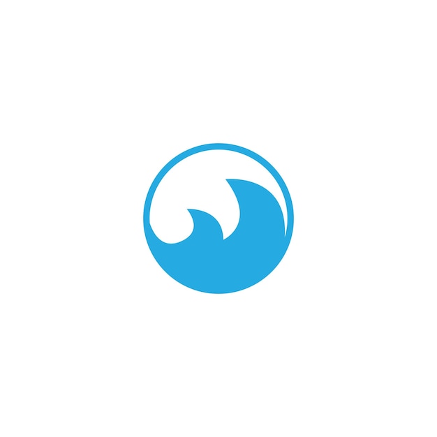 Water Wave symbol and icon Logo Template