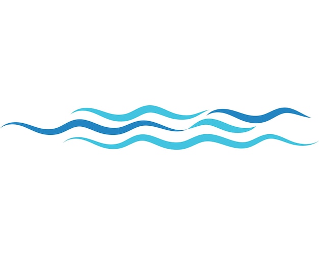 Water wave vector illustration design