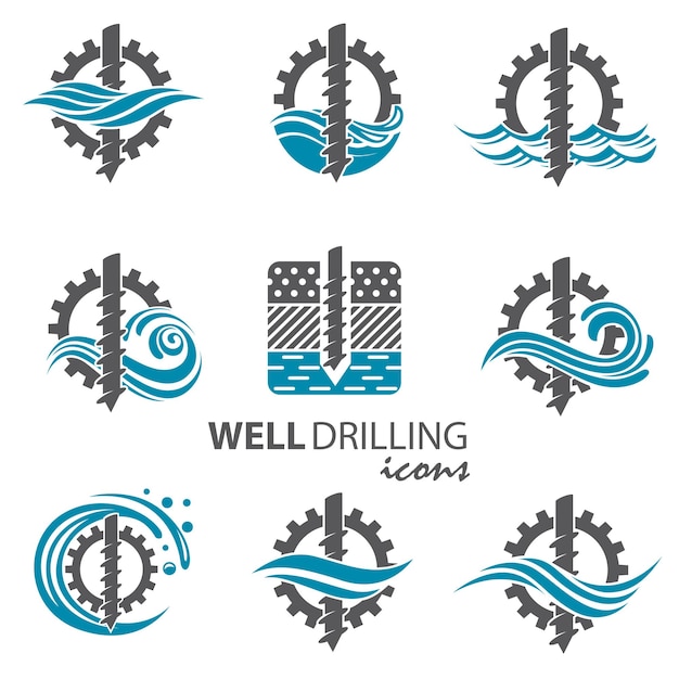 water well drilling set