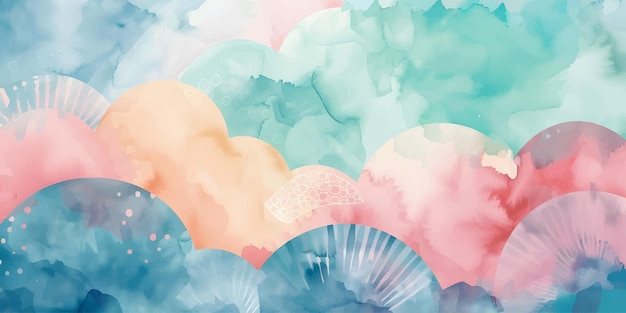 Vector watercolor abstract background