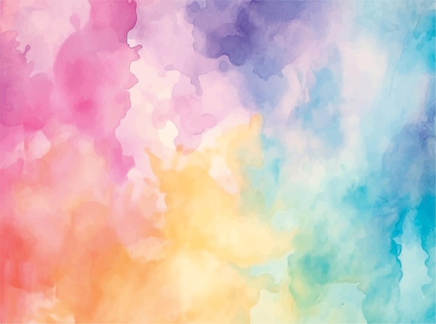 Vector watercolor abstract colorful background