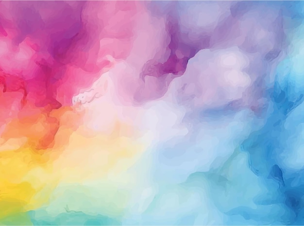 Vector watercolor abstract colorful background