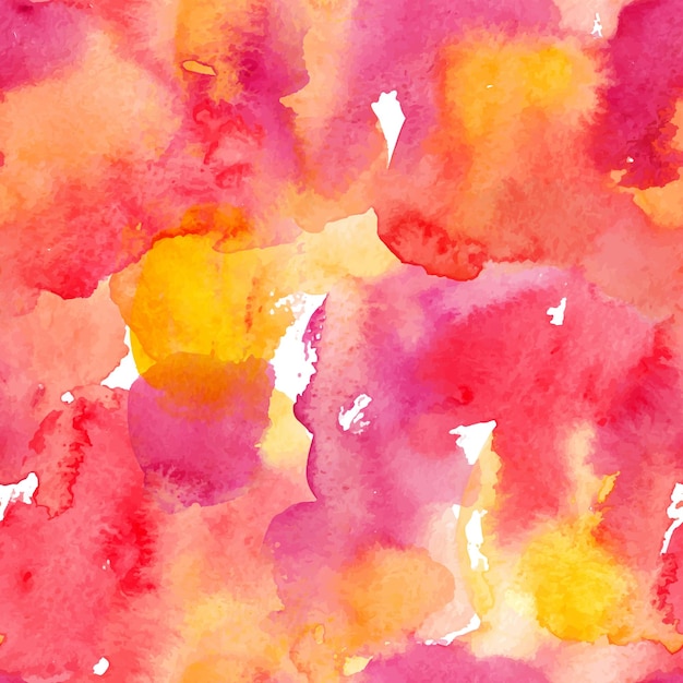 Watercolor abstract colorful seamless pattern