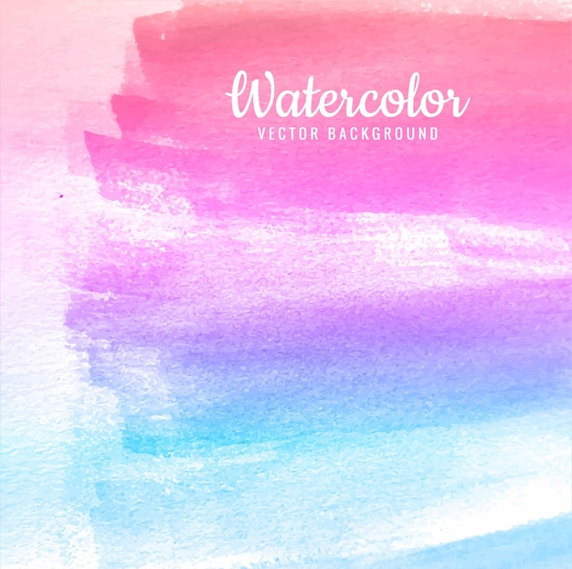 Watercolor background design pink and blue 