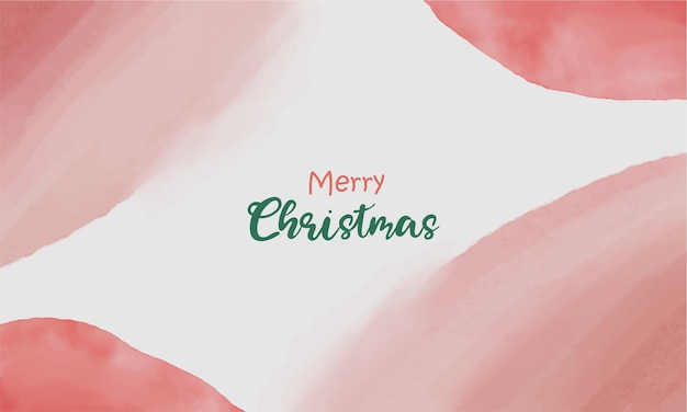 Watercolor background for merry christmas.